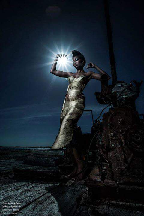 Gold photo Antoine Deroy Mua Agathe Lie